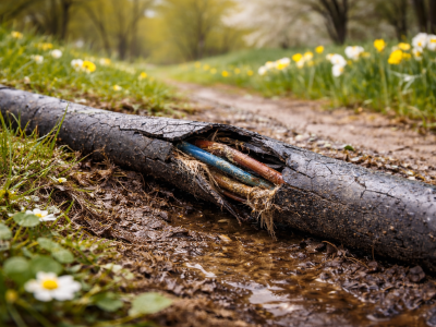 Чому тріскається кабель на вулиці після зими і як цього уникнути