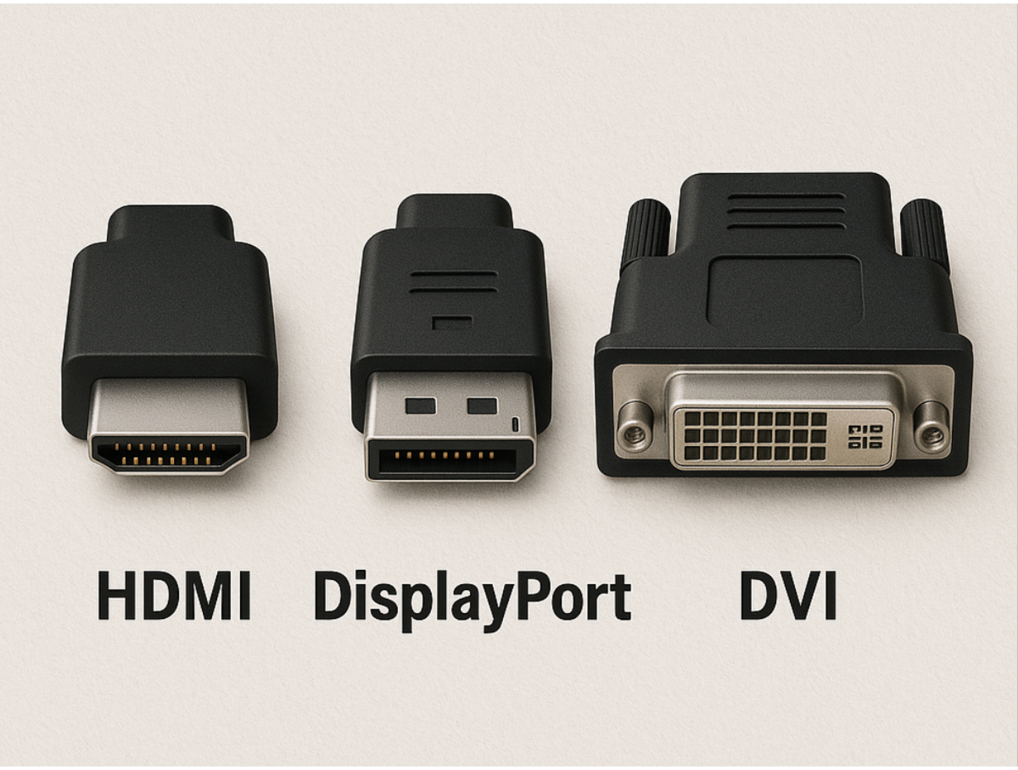У чому різниця між HDMI, DisplayPort і DVI