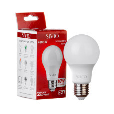 LED лампа Е27 А60 10W нейтральная белая 4100К SIVIO