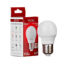 LED лампа Е27 G45 10W нейтральная белая 4100К SIVIO