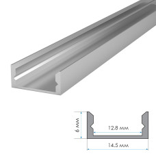 LED профиль накладной ЛП 2м