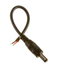 Коннектор для cветодиодной ленты с проводом 12V mini jack 5,5mm "папа"