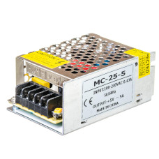 Led блок питания 5V 5A 25Вт IP20 MC