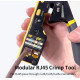Crimper RJ45/12 pass through - Інструмент для прохідних конекторів 8p-6p Ethernet Cat6/6A