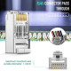 RJ45-ARC6-S21 - Разъем RJ45 проходной штекер для витой-пары Cat6 под жилу 24-26AWG