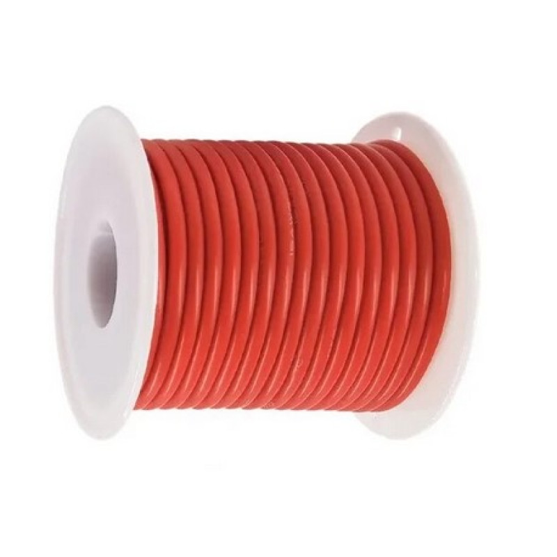 SC-AWG28-RD - Силовой кабель в силиконовой изоляции, внеш.диам. 1.2мм, многожильный. 16*0.08