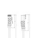 Кабель MA-ET06-2S-5-MA-ET04-2P/S370 ET, гніздо пряме, 2п, штекер прямий, 2п, PUR, 5м, чорний | ESCHA