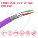 Кабель FABER BUS L2 FIP DP FMS EFK PUR 01X2X0.64 фіолетовий