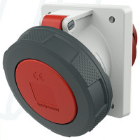 Розетка панельная 63A 5п 6ч 400В, IP67 (наклон 20°), MENNEKES (артикул 209A)