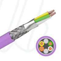 Кабель CAN-BUS PVC 02X2X0.22 UL/CSA фиолетовый