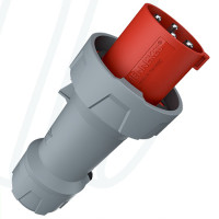 Штекер PowerTOP plus 63A 4п 6г 400B, IP67, MENNEKES (артикул 3308)