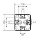 Розподільна коробка KF0404B 104x104x70 мм, IP66/67, з клемником 5х4 мм², чорна RAL 9011 | HENSEL