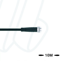 Кабель AL-SKP3-10/P01BK, з роз'ємом M8, гніздо пряме 3п, ПВХ, UL, 10м, чорний | ESCHA