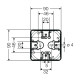 Розподільна коробка KF0202B 93x93x62 мм, IP66/67, з клемником 5х2,5 мм², чорна RAL 9011 | HENSEL