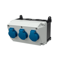 Комбінований модуль AMAXX 130x225 мм з роз'ємами 3xSchuko IP44 | MENNEKES, MENNEKES (артикул 910005)