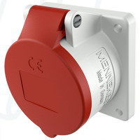 Розетка панельная 32A 5п 6ч 400В, IP44 прямая, MENNEKES (артикул 3451)