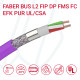 Кабель FABER BUS L2 FIP DP FMS FC PUR EFK 01X2XAWG24/19 UL/CSA фіолетовий