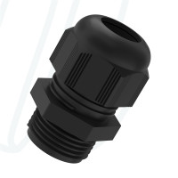 Кабельный ввод из полиамида M20x1,5 / 6,0-12,0мм / TL=10,0мм / черный RAL 9005