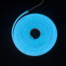 Светодиодный неон 6x12 IP68 12V Ice Blue (Голубой Лед)