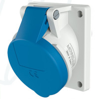 Розетка панельная 16A 3п 6ч 230В, IP44 (наклон 20°), MENNEKES (артикул 1463)