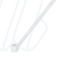 Кабельний хомут WT-HF 2,6х200 мм білий (упак. 100 шт)