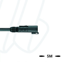 Кабель MA-ET04-2PG-5/S370 ET, штекер прямий, 2п, корпус захвату з різьбленням, PUR, 5м, чорний | ESCHA