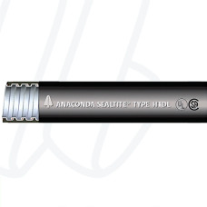 Металевий захисний рукав з гладким ПВХ покриттям ANACONDA SEALTITE HTDL 1/2" чорний (60 м), Ø16,1/21,1 мм