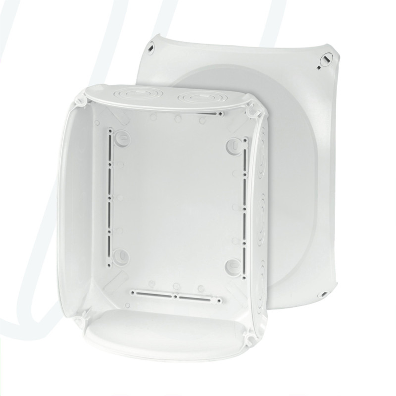 Розподільна коробка KF2500G 255x205x112 мм, IP66/67, без клемника, світло-сіра RAL 7035 | HENSEL