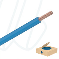 Гибкий монтажный провод H05V-K 0.75 мм² синий RAL 5015