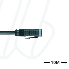 Кабель MA-ET06-4S-10/S370 ET, гніздо пряме, 4п, PUR, 10м, чорний | ESCHA