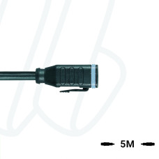 Кабель MA-ET06-6S-5/S370 ET, гніздо пряме, 6п, PUR, 5м, чорний | ESCHA