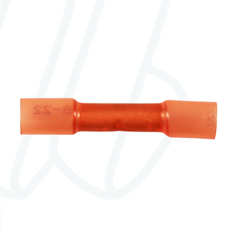 KA1535SKW Проходной соединитель с термоусадочной втулкой с плавким клеем 0,5-1,5 мм² / красный