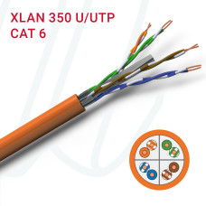 Кабель VOKA-LAN XLAN 350 U/UTP 04X2XAWG24/1 FRNC Eca помаранчевий RAL 2003