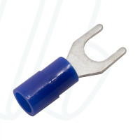 KA2565G Вилочный изолированный наконечник 1,5-2,5 мм² / ø 6 / синий / упак. 50 шт