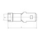 KA1507H Плаский ізольований конектор 6,3x0,8 (штекер) 0,5-1,5 мм² / червоний