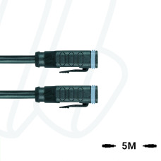 Кабель MA-ET06-4S-5-MA-ET06-4S/S370 ET, гніздо пряме, 4п, гніздо пряме, 4п, PUR, 5м, чорний | ESCHA