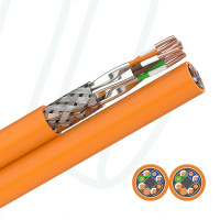 Кабель FABER DL 1000 DUPLEX STP 2X04X2XAWG23 PiMF FRNC BOX100M помаранчевий