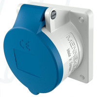 Розетка панельна 16A 3п 6г 230В, IP44 з TwinCONTACT, MENNEKES (артикул 1668)