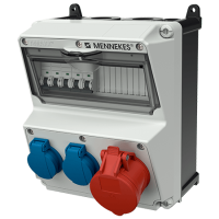 Комбінований модуль AMAXX 260x225 мм з роз'ємами 1xCEE16А5п 2xSchuko 1xMCB16А3п/C 2xMCB16А1п/C IP44 | MENNEKES, MENNEKES (артикул 920006)