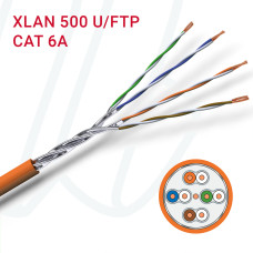 Кабель VOKA-LAN XLAN 500 U/FTP 04X2XAWG23/1 FRNC Dca помаранчевий RAL 2003