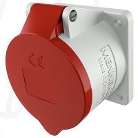 Розетка панельная 32A 5п 6ч 400В, IP44, MENNEKES (артикул 1276)