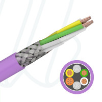 Кабель CAN-BUS PVC 02X2X0.22 UL/CSA фиолетовый