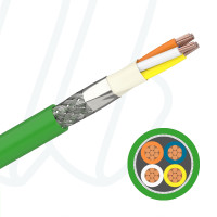 Кабель Profinet B 2YY(St)CY 02X2XAWG22/7 UL зелений