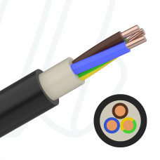 Кабель NYY-J 03X1.5 RE чорний