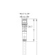 Кабель AL-SSP3-10/P01BK, з роз'ємом M8, штекер прямий 3п, ПВХ, UL, 10м, чорний | ESCHA