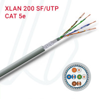 Кабель VOKA-LAN XLAN 200 SF/UTP 04X2XAWG24/1 сірий RAL 7035