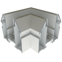 Соединитель угловой для шинопровода натяжного потолка OLEDIM OL421 48V (демпфер) белый