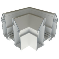 Соединитель угловой для шинопровода натяжного потолка OLEDIM OL421 48V (демпфер) белый