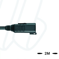 Кабель MA-ET04-6PG-2/S370 ET, штекер прямий, 6п, корпус захвату з різьбленням, PUR, 2м, чорний | ESCHA