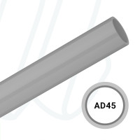 Захисна ПВХ трубка AD45, Ø38/44 мм, сіра